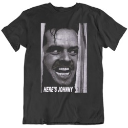 80's Movie The Shining Here's Johnny Retro Movie Poster T Sh