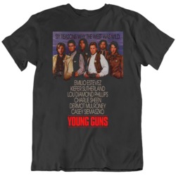 80's Movie Young Gun Retro Movie Poster T Shirt