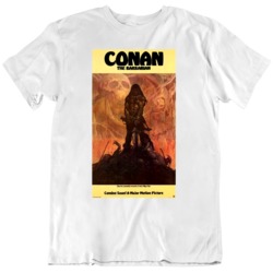 Conan The Barbarian Retro Rare Movie Poster T Shirt