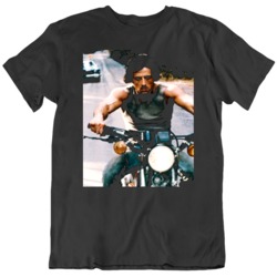 Rambo First Blood  Retro Movie Fan Black T Shirt
