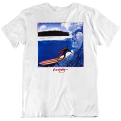 Retro Surf Poster Cassidy Banzai Pipeline   T Shirt
