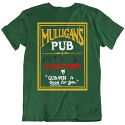 Mulligans Pub Guinness Beer   T Shirt