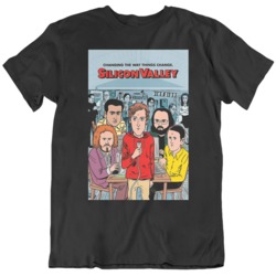 Funny TV SHOW Poster Silicon Valley Fan   T Shirt