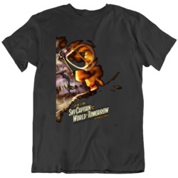 Sky Captain and World of Tomorrow Movie Poster Fan   T Shirt