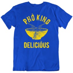 Pho King Delicious Pho Fan Parody Blue T Shirt