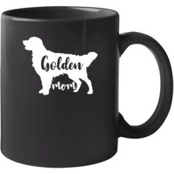 Dog Mom Golden Retriever Mom Funny Black Mug