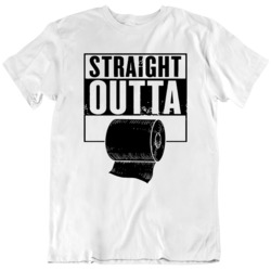 Funny Straight Outta Toilet Paper Compton Parody  V2 T Shirt