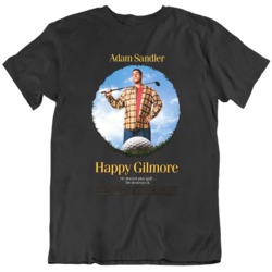 HAppy Gilmore 1996 Movie Poster Fan Black T Shirt