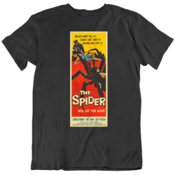 The spider 1958 Horror  Movie Fan Poster Black T Shirt
