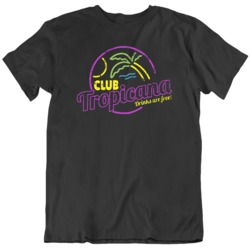 Club Tropicana  80s Disco Party Music Wham Pride Distressed T Shirt