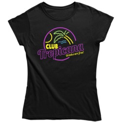 Club Tropicana  80s Disco Party Music Wham Pride   Ladies T Shirt