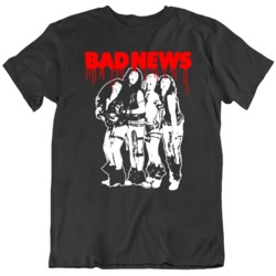 Bad News Album Cover  Cool Fan Black  T Shirt