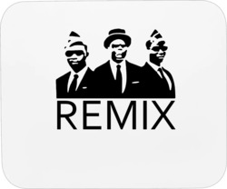 Funny Remix Funeral Guys Mousepad