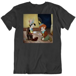 Pinocchio Shooting Heroin Shirt  Evil Disney Funny  T Shirt
