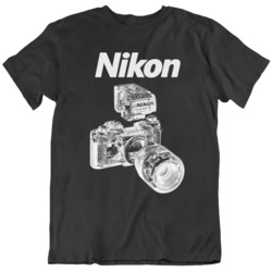 Vintage Nikon Blueprint F3 AF Film Camera Canon T Shirt
