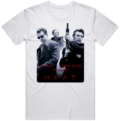 Cult Classic Movie Heat Movie Poster Pacino De Niro Kilmer Fan v2 T Sh
