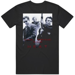 Cult Classic Movie Heat Movie Poster Pacino De Niro Kilmer Fan Black  
