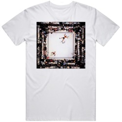 Muhammad Ali Vs  Sonny Liston Ko Classic Fight Boxing Fan White   T Sh