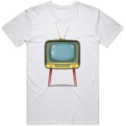 Retro TV Set Cool  T Shirt