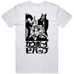 Cowboy Bebop Spike Spiegel Faye Valentine Anime Manga Japan   T Shirt