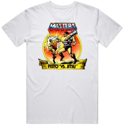 Masters of The Universe Fisto vs Jitsu Retro Cartoon Fan T Shirt