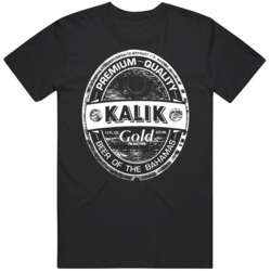Kalik Gold Beer Bahamas Barbados Lager black T Shirt