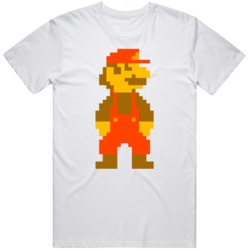 Super Mario Bros 8 Bit Character Retro Video Game Fan v2 T Shirt