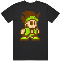 Little Samson Retro  Nintendo Video Game Fan Distressed T Shirt
