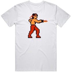 Rambo NES 8 Bit Retro Classic Video Game Fan T Shirt