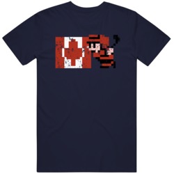 Ice Hockey Canada Classic NES Cool Retro Video Game Fan T Shirt