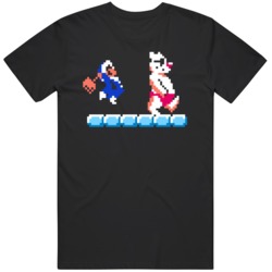Ice Climber Classic NES Cool Retro Video Game Fan  T Shirt