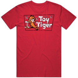 The Toy Tiger Retro Fan Distressed T Shirt