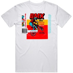 Retro 80's Themes BMX Wax Pack Wrapper Distressed T Shirt