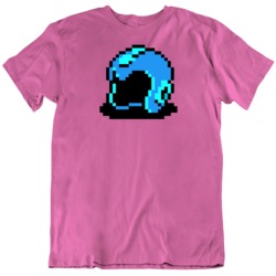 Megaman Helmet 8 Bit Character Retro Video Game Fan v4 T Shirt
