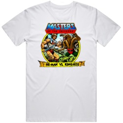 MOTU HE Man Vs King Hiss Retro Classic Cartoon Fan T Shirt