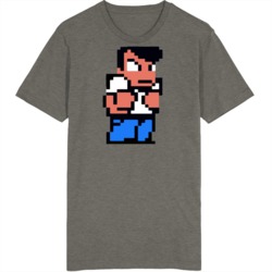 8 Bit River City Ransom Character Retro Video Game Fan T Shirt