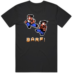 River City Ransom Barf Retro Nes Video Game Fan Distressedd T Shirt
