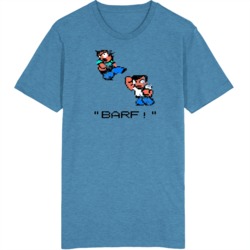 River City Ransom Barf Retro NES Video Game Fan Distressed V2 T Shirt