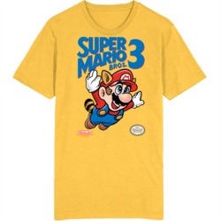 Super Mario 3 Cover Art Retro Video Game Fan T Shirt