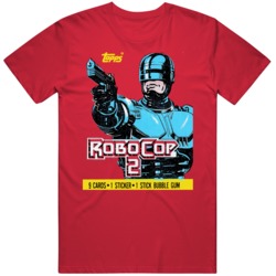 Robocop 2 Wax Pack Retro 90s Movie Fan  T Shirt