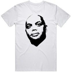 Funny Charles Barkley Big Head Silhouette Basketball Fan  T Shirt