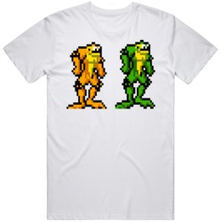 Retro Classic Video Game Battletoads Sprite   T Shirt