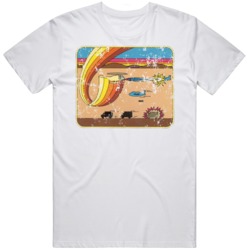Retro Atari Video Chopper Command Box Art Distressed T Shirt