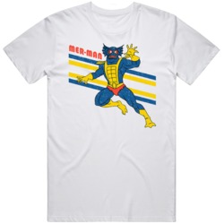 Retro He Man Fan MOTU Merman Cartoon  T Shirt