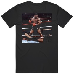 Mike Tyson Action Shot Greatest of All Time Boxing Fan T Shirt