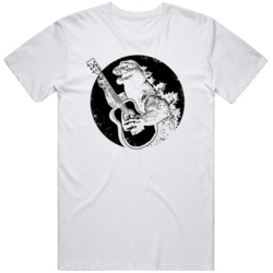 Godzilla Playing Guitar Cool v2 T Shirt