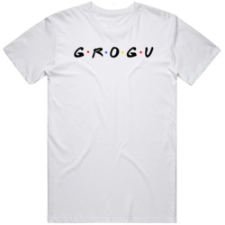 Baby Yoda Grogu The Child Cool Mandalorion Friends Parody Fan T Shirt
