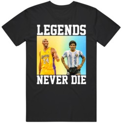 Diego Maradona Kobe Bryant Legends Never Die Tribute Fan T Shirt