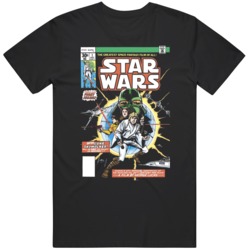 Star Wars Marvel Comic 1 Cover Retro Fan  T Shirt