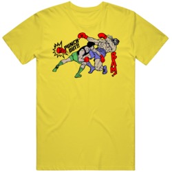Retro NES Video Game Punch Out Little Mac Piston Honda Gamer Fan  T Sh